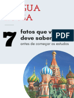 7 Fatos Sobre A Língua Russa