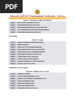 Certification Syllabus