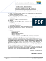 Topografía General-Ing. Minas: Estructura Informe Prácticas
