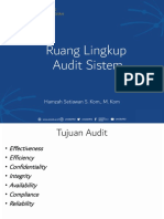 Materi 2 Ruang Lingkup Audit Sistem