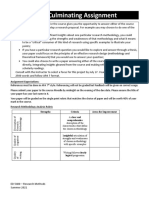 Assignment Overview - Final Paper