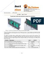 Tunnel Door With Rack and Pinion System For Ventilation: No.10069 Sept. 6, 2012
