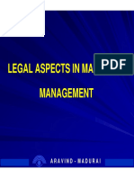 Legal Aspects in Materials Management: Aravind - Madurai