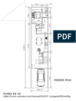 3D floor plan with dimensions