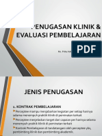 Klinik & Evaluasi Pembelajaran Klinik