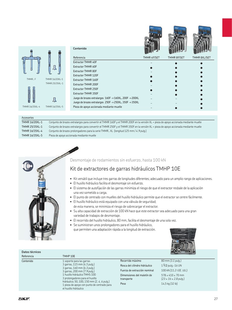 Kit Extractor Hidráulico TMHP 10E 100 kN | PDF | Bienes manufacturados
