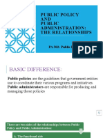 Public Policy and Public Admin