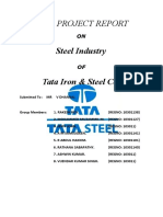 Steel Industry: A Project Report