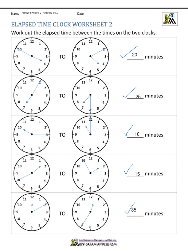 elapsed time worksheet no 2 brent pdf