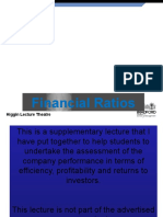 Financial Ratios: Higgin Lecture Theatre