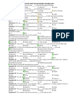 Practice Test On Advanced Vocabular1