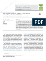 (podes) Land-use change and income inequality in rural Indonesia