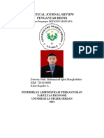 CJR - Pengantar Bisnis - Muhammad Iqbal Mangkuluhur