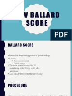 New Ballard Score