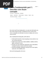 AZ-900 Topics List | PDF