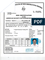 NDE Certificate