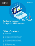 Evaluator's Guide: 6 Steps To SIEM Success