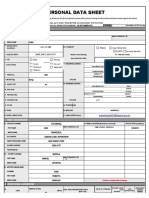 Cs Form No. 212 Revised Personal Data Sheet