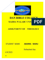 Dan Bible College: Madda Walabu University