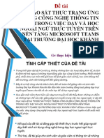 Đề Tài Dạy Học Trực Tuyến