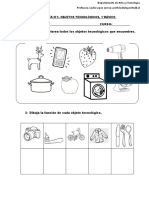 TECNOLOGÍA GUÍA N2 Objetos Tecnológicos 1°básico