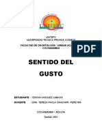 Sentido Del Gusto (Informe)