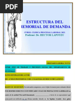 Estructura Del Memorial de Demanda