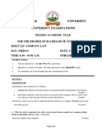 Kabarak University University Examinations