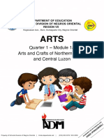 Quarter 1 - Module 1a Arts and Crafts of Northern Luzon and Central Luzon