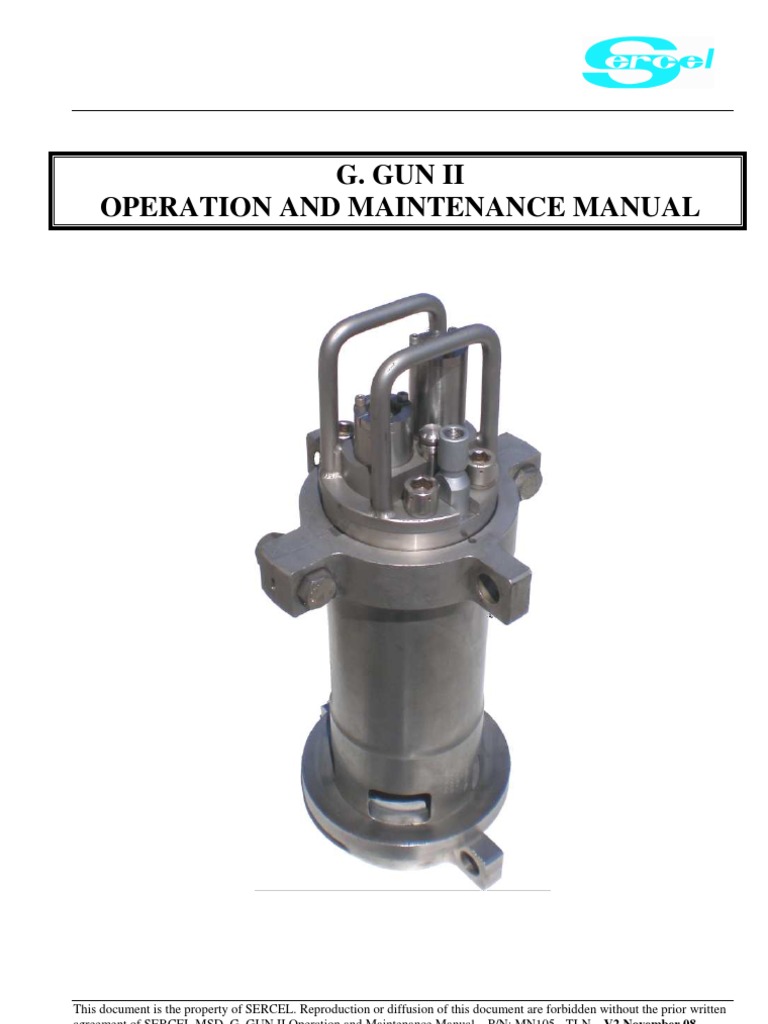 G. GUN II Operation Manual | PDF | Pressure | Valve