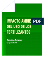 Impacto Ambiental Del Uso de Los Fertilizantes
