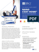 Nano Coat Home: Technical Data Sheet