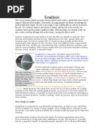 Roughness: Micro-Inches or Micro-Meters (Microns)