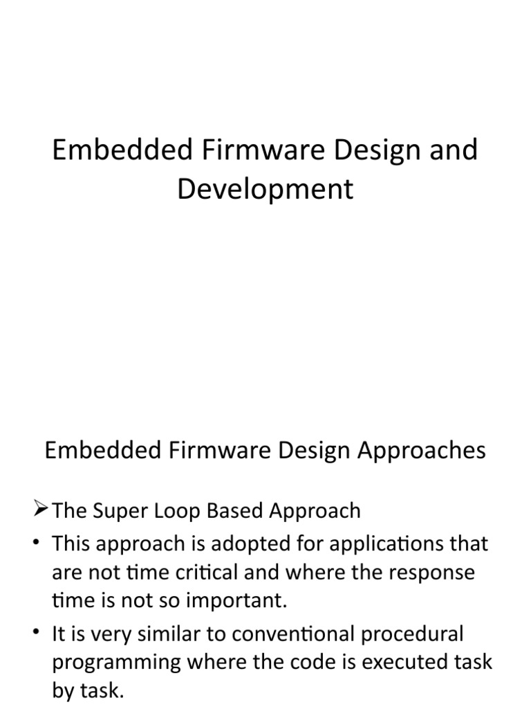 Embedded Firmware Design and Development | PDF | Assembly Language ...