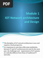 IOT Network Architecture and Design