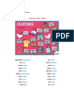 Vocabulary About: Clothes: Tercer Grado Área de Inglés. Prof. Julio Montoya
