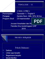 PSIKOLOGEI - 13 (Proses Berfikir)