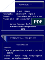 PSIKOLOGEI - 14 (Pemecahan Masalah)