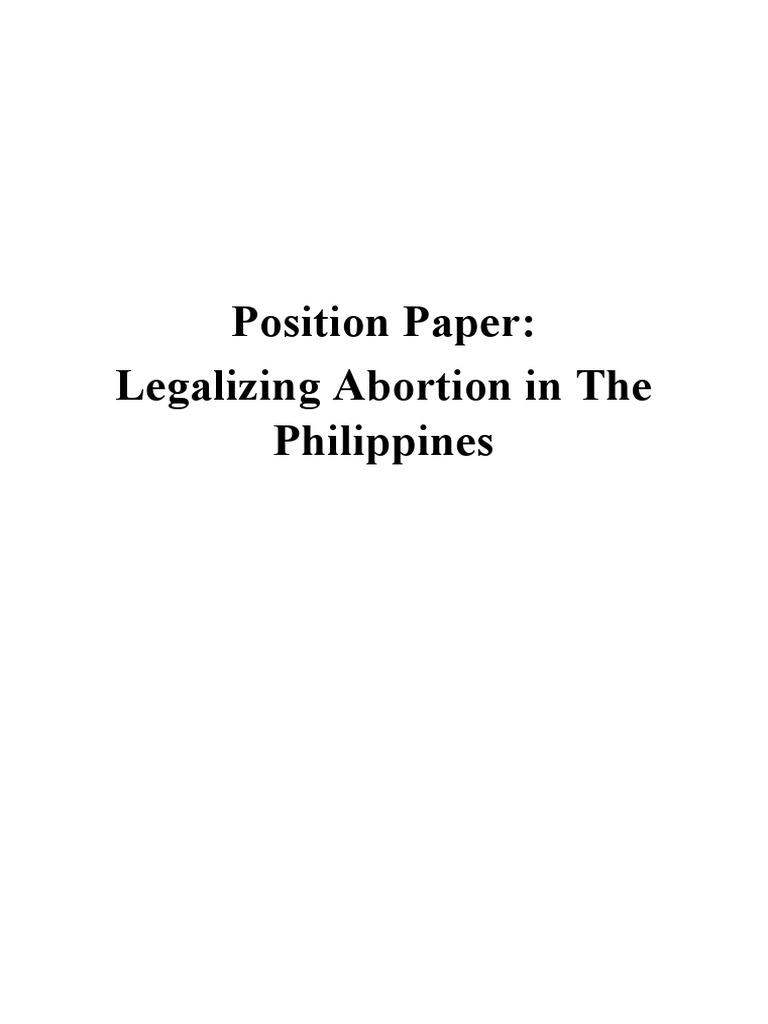 Position Paper | PDF | Abortion | Pregnancy