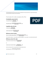 Formulae For Ratio Analysis (SL/HL)
