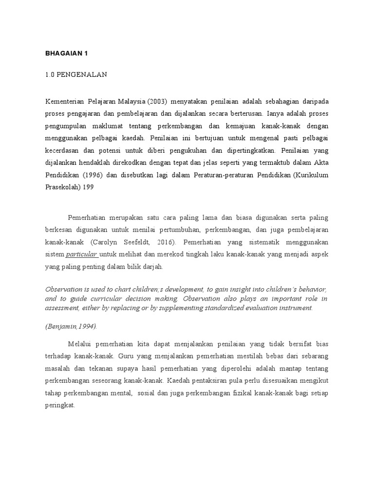 Temubual Dengan Guru Prasekolah Pdf