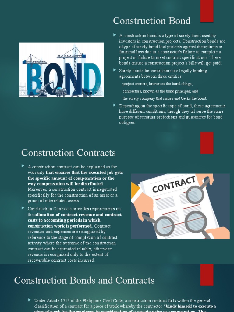 Construction Bonds and Contracts Overview | PDF | Surety | Employment