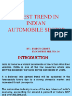 Latest Trend in Indian Automobile Sector: By:-Piston Group FM Course SRL No.-34
