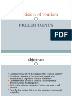 PRELIM The History of Tourism