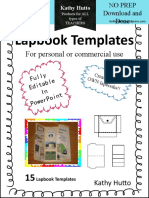 Lapbook Templates: For Personal or Commercial Use
