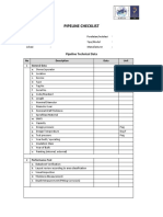 Pipeline Checklist