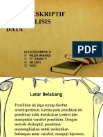 STUDI DESKRIPTIF DAN ANALISIS DATA