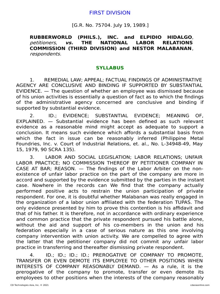 Petitioners Respondents PDF Employment Unfair Labor Practice