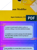 Noun Modifier: Agam Sulaksono, S.PD