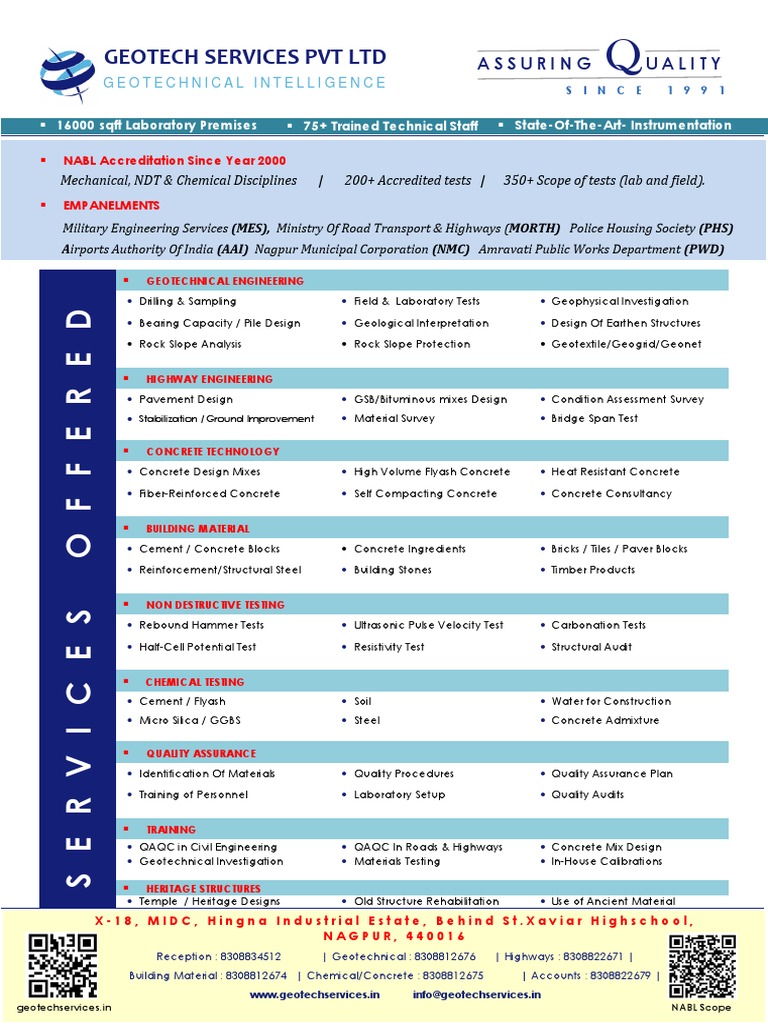 Profile of Geotech Services Pvt Ltd: A Leading Geotechnical Engineering ...